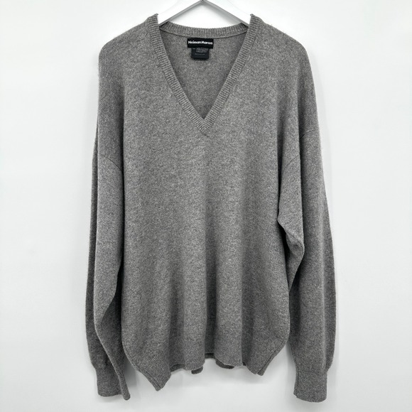 Neiman Marcus Other - Vintage 80s Neiman Marcus Mens XXL 100% Pure Cashmere Made in Scotland V Neck